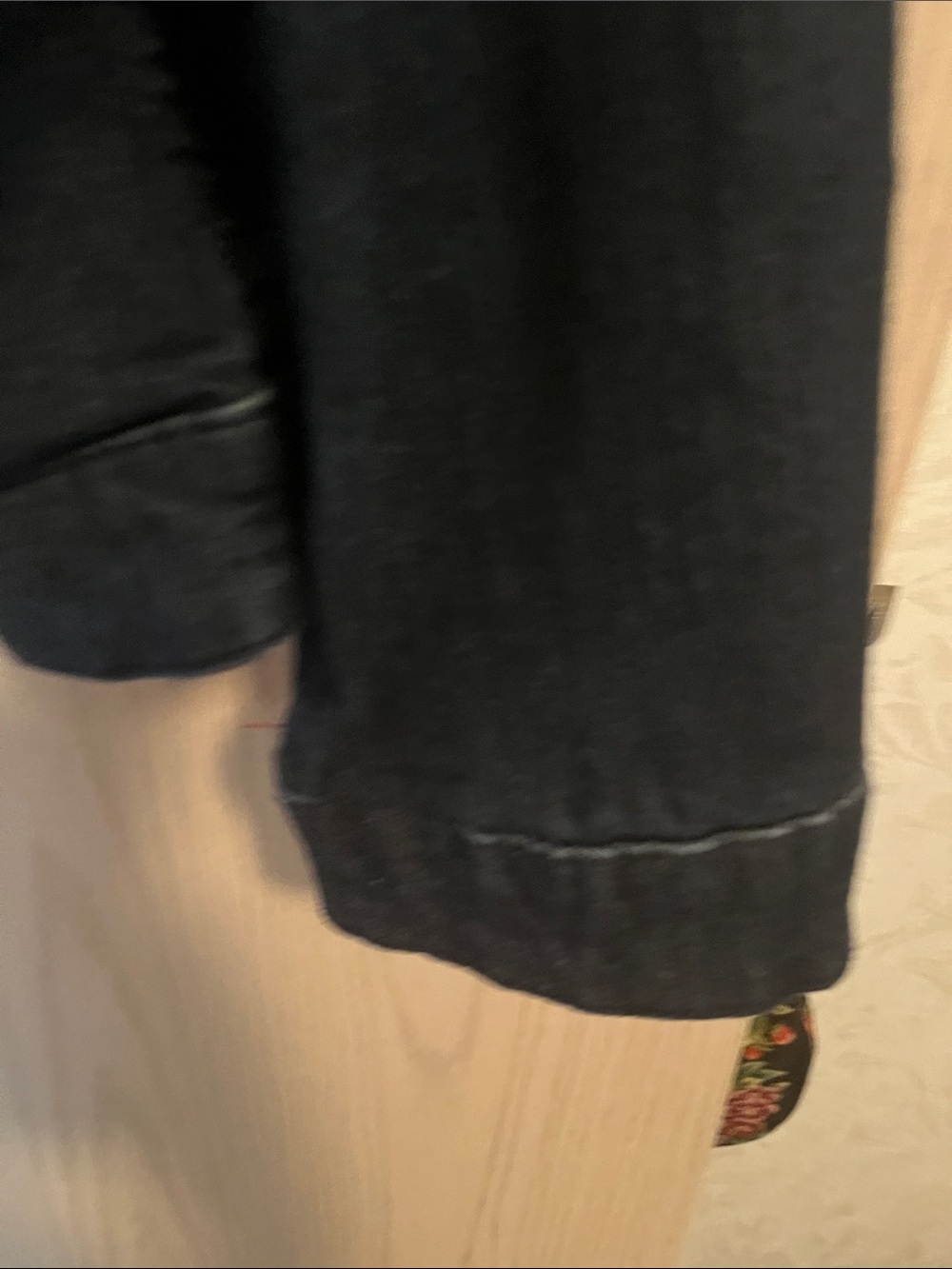 Ellen Degeneres Black Denim Button-Front Jean Jacket - Picture 7 of 12